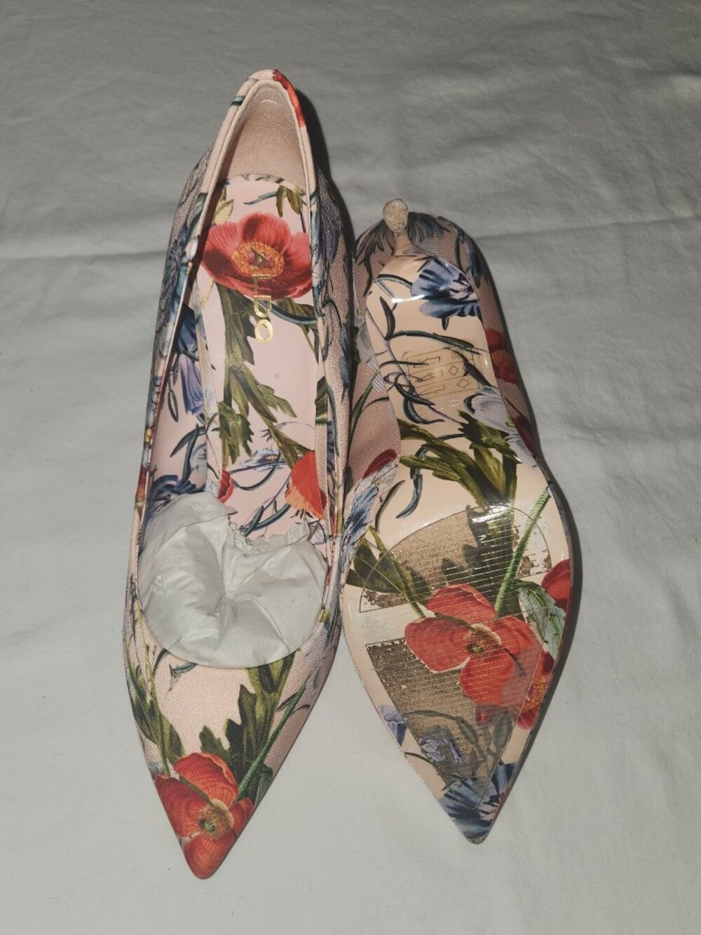Aldo Pink Floral Pumps Size 8 - Picture 11 of 11